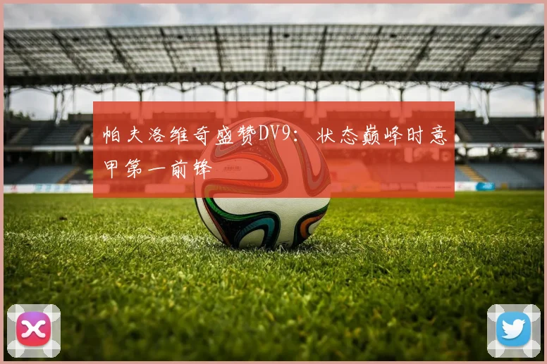 帕夫洛维奇盛赞DV9：状态巅峰时意甲第一前锋